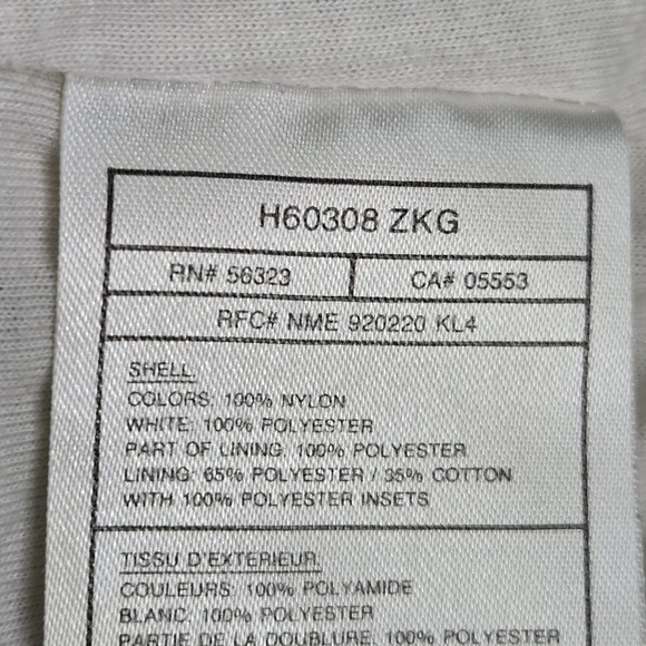 VINTAGE Nike Women Jacket M White Windbreaker Embroidered Big Swoosh Logo Y2K - Picture 4 of 14